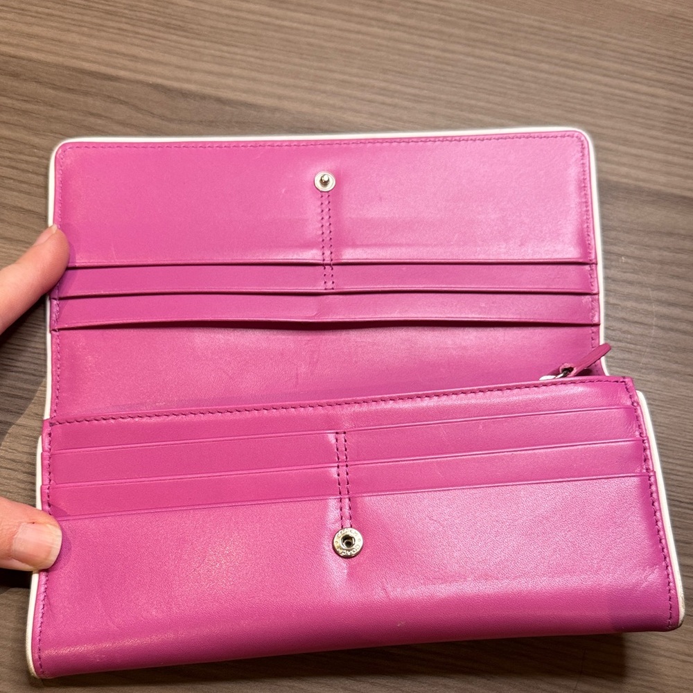 Coach Vibrant Pink Women's Wallet - Picture 3 of 7